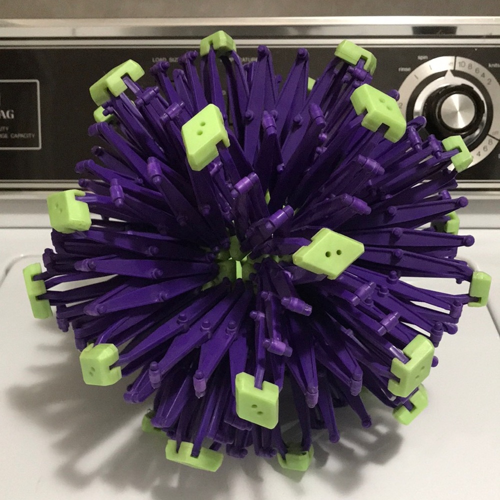 Plastic expandable ball.